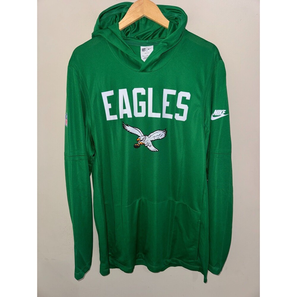 XL Nike NFL Philadelphia Eagles Team Issued On-Field Dri-FIT Lightweight Hoodie